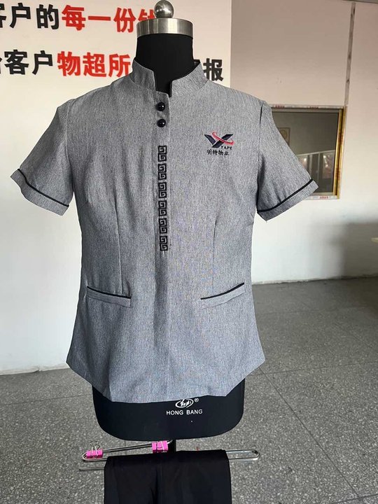 明特物業(yè)工作服定制案例款式