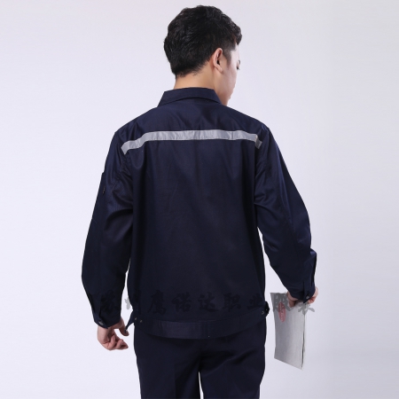 藏青拼米色勞動(dòng)工作服AC090-CX