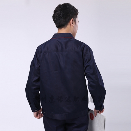 藏青拼大紅物業(yè)公司工作服AC099-FC