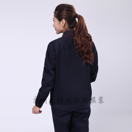 藏青拼大紅物業(yè)公司工作服AC099-FC